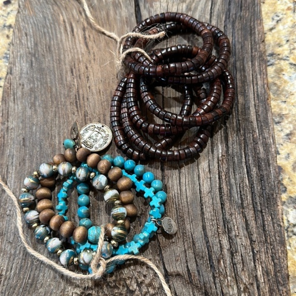 Bracelets Bundle set of 10 total stretchy